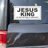 Jesus ist King Campaign Style Vinyl Decal Aufkleber