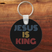 Jesus ist King T-ShirtJesus ist König Kleidung zu  Schlüsselanhänger (Vorderseite)