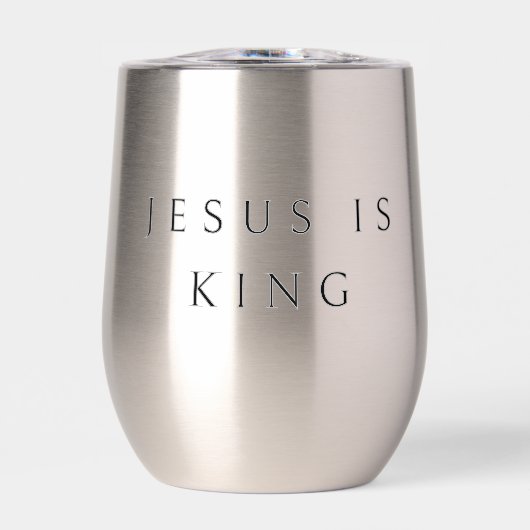JESUS IST KING tumbler (Vorderseite)