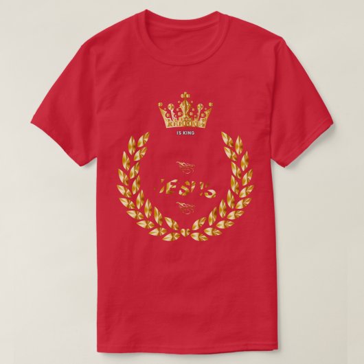 Jesus ist König 1 T-Shirt (Design vorne)