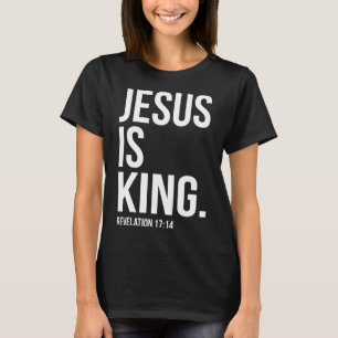 Jesus ist König Bibel Zitat Christlich T-Shirt