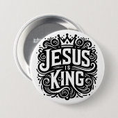 Jesus ist König Button (Vorne & Hinten)
