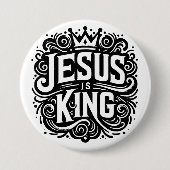 Jesus ist König Button (Vorderseite)