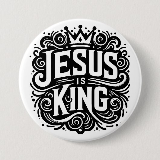 Jesus ist König Button (Vorderseite)