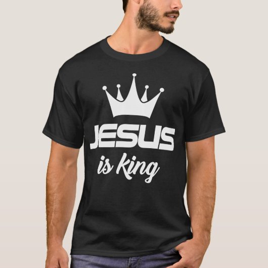 Jesus ist König, Christlich, Jesus T-Shirt (Vorderseite)
