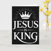 Jesus ist König Christlich  Karte (Gelbe Blume)