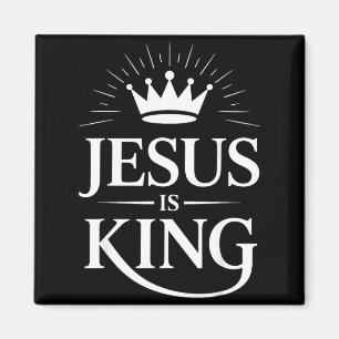 Jesus ist König Christlich Magnet