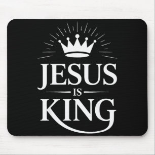 Jesus ist König Christlich  Mousepad