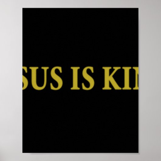 Jesus ist König Christlich Pullover HoodieJesus is Poster (Vorne)