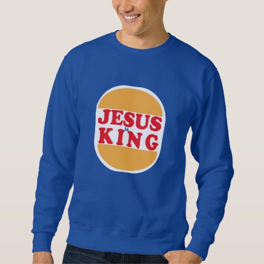 Jesus ist König - Christlich Sweatshirt (Vorderseite)