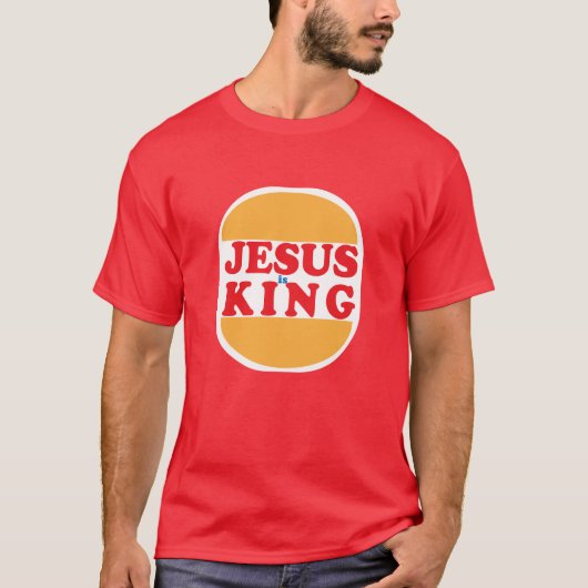 Jesus ist König - Christlich T-Shirt (Vorderseite)
