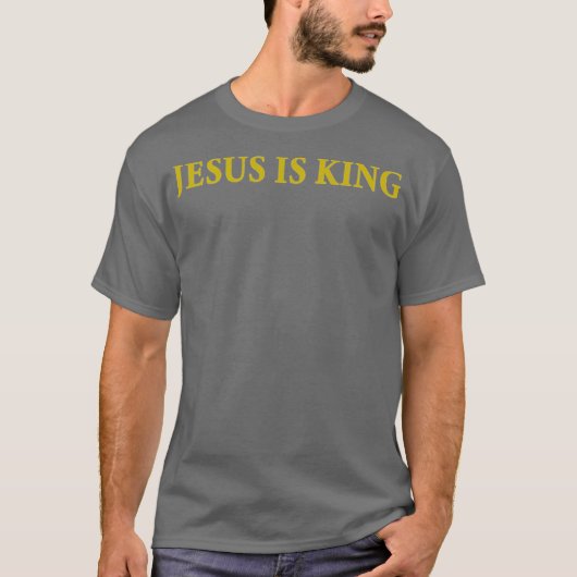 Jesus ist König Christlich T-Shirt (Vorderseite)