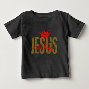 Jesus ist König Christliche Bibel Spiritual Für Baby T-shirt