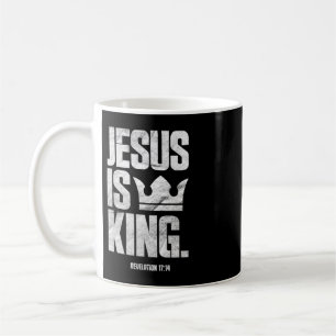 Jesus ist König Christliche Bibelschrift Zitat Pul Kaffeetasse