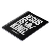 Jesus ist König Christliche Bibelschrift Zitat Pul Notizblock (Linke Seite)