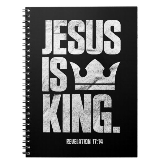 Jesus ist König Christliche Bibelschrift Zitat Pul Notizblock (Vorderseite)