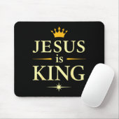Jesus ist König _ Christlicher Glaube Design  Mousepad (Mit Mouse)