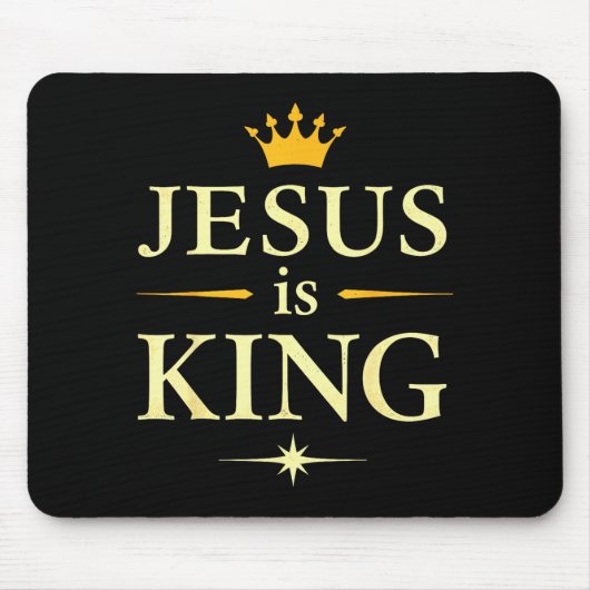Jesus ist König _ Christlicher Glaube Design  Mousepad (Vorne)