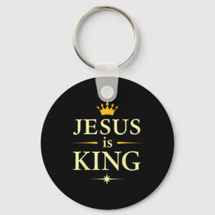 Jesus ist König _ Christlicher Glaube Design  Schlüsselanhänger