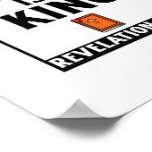 Jesus ist König christlicher religiöser Glaube Bib Poster (Ecke)