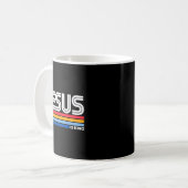 Jesus ist König Christliches Kreuz Gott Glaube Bib Kaffeetasse (Vorderseite Links)