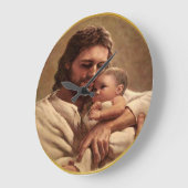 Jesus ist König der Könige Große Wanduhr (Winkel)