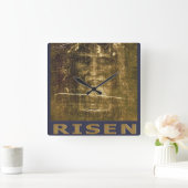 Jesus ist König der Könige Quadratische Wanduhr (Zuhause)