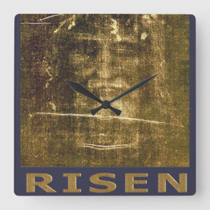 Jesus ist König der Könige Quadratische Wanduhr