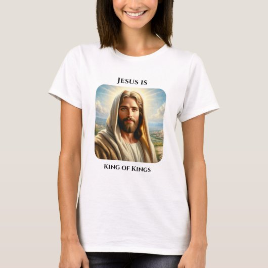 Jesus ist König der Könige T-Shirt (Vorderseite)
