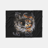 Jesus Ist König, Der Löwe Von Juda, Der Christia Fleecedecke (Vorderseite (Horizontal))