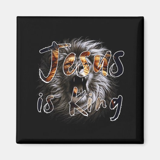 Jesus Ist König, Der Löwe Von Juda, Der Christia S Magnet (Vorne)