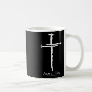 Jesus ist König-Funny-Cross-Nails Christlich Kaffeetasse