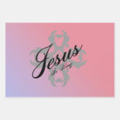 Jesus ist König Geschenkpapier Set (Vorderseite)