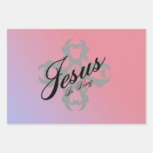 Jesus ist König Geschenkpapier Set (Vorderseite)