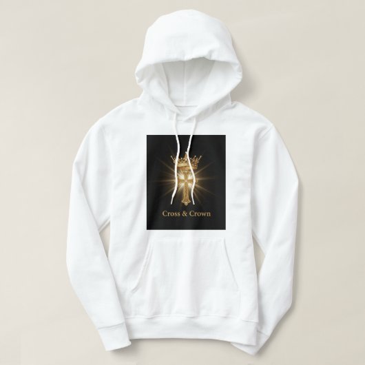 Jesus ist König Goldkrone Christlicher Pullover fü (Design vorne)