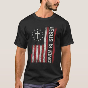 Jesus ist König Gott Christliche Bibel Glaubenskre T-Shirt