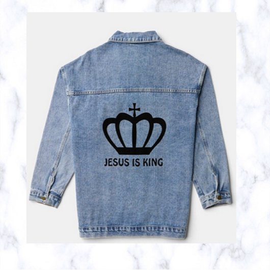Jesus ist König Jeansjacke