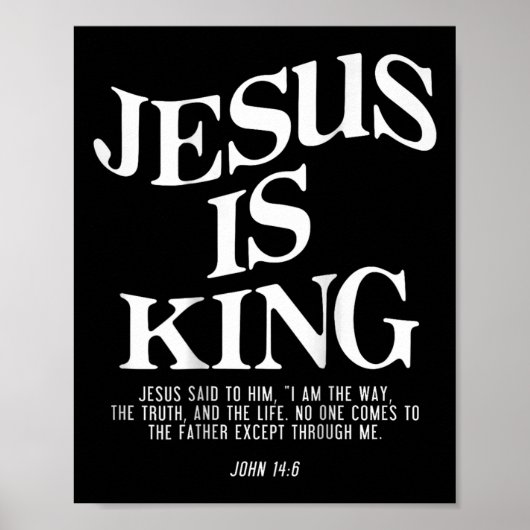 Jesus ist König Jesus Johannes 146 Kostüm Christli Poster (Vorne)