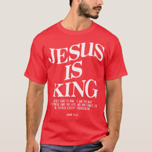 Jesus ist König Jesus Johannes 1 Kostüm Christ Män T-Shirt