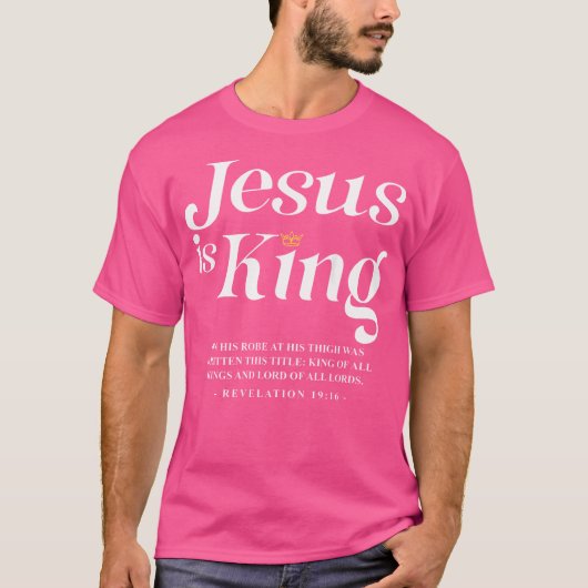 Jesus ist König Johannes 146 Jesus Christlich T-Shirt (Vorderseite)