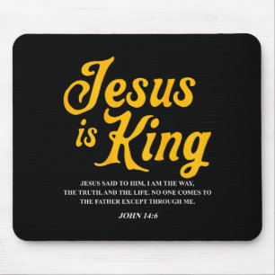 Jesus ist König Johannes 14_6 Kostüm Jesus Christ Mousepad