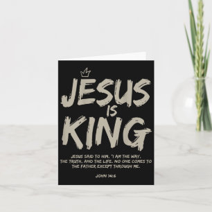 Jesus ist König Johannes 14_6 Kostüm Jesus Christl Karte