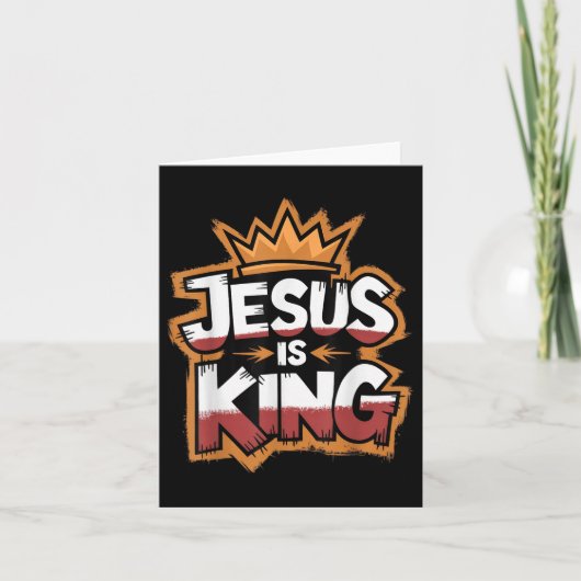 Jesus ist König Karte (Vorderseite)