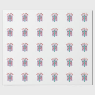 Jesus ist König Kreuz Krone Vintage Christliches T Geschenkpapier