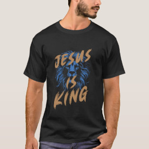 Jesus ist König Löwe Kostüm Christ Männer Frauen T-Shirt