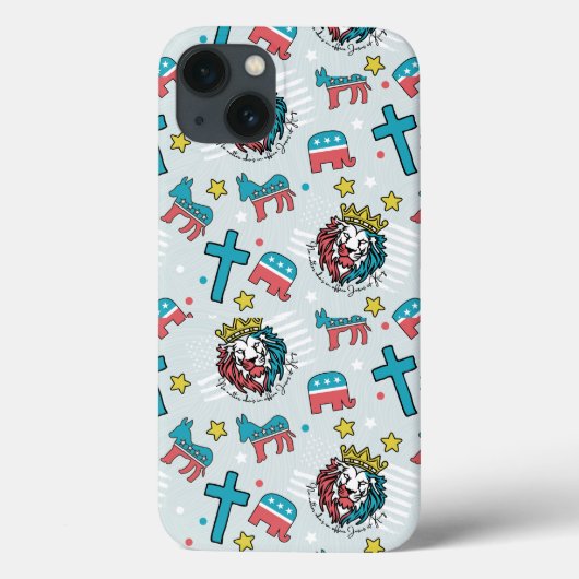 Jesus ist König - Nahtloses Muster drucken Case-Mate iPhone Hülle (Rückseite)