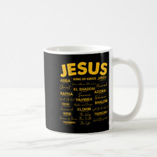Jesus ist König Namen Gottes Hebräisch Jesus Chris Kaffeetasse