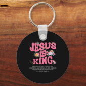 Jesus ist König Nk Christlicher Kleinkind Gott Sch Schlüsselanhänger (Vorderseite)
