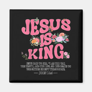Jesus Ist König Nk Christliches Kleinkind Gott Sch Magnet