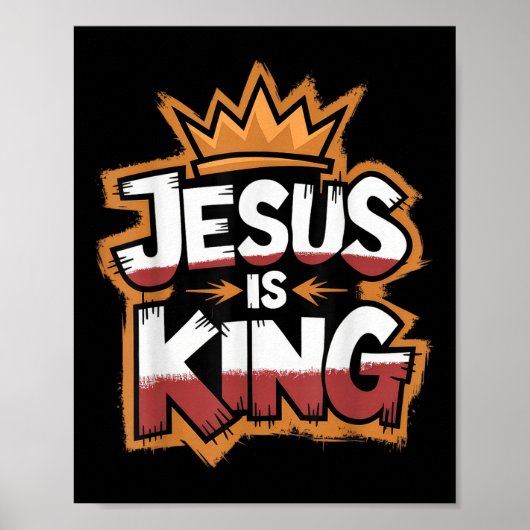 Jesus ist König Poster (Vorne)
